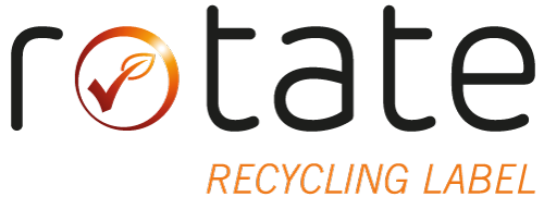 Logo rotate Recycling Label von Noventiz